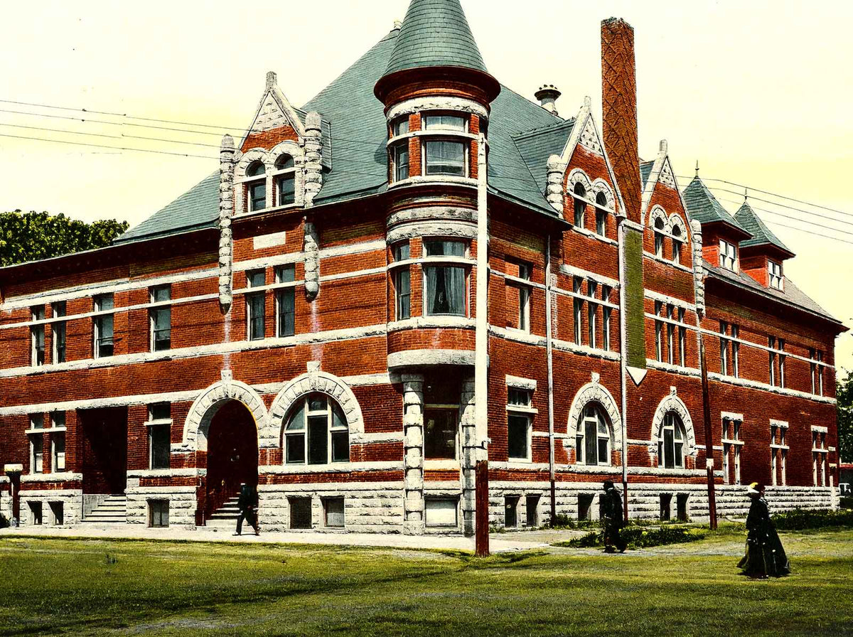 Ymca Building, Janesville, WI in 1907 vintage print