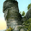 Chimney Rock, NC in 1907 vintage print