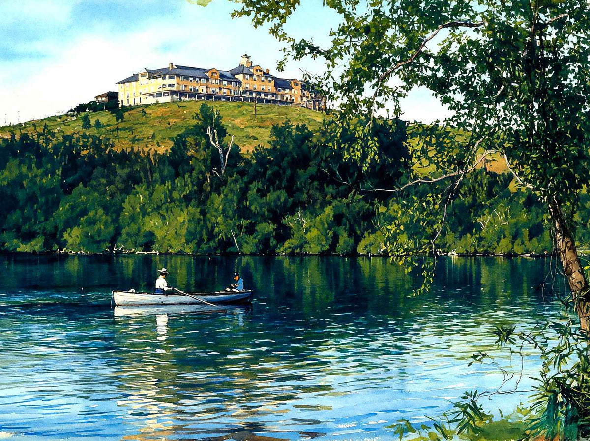 Crestmont Inn, Eagles Mere, PA in 1905 art print