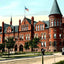 Public High School, Janesville, WI in 1907 vintage print