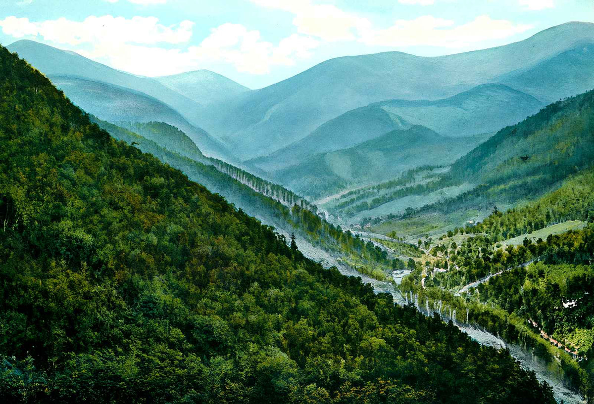 Top of Chimney Rock, NC in 1907 vintage print