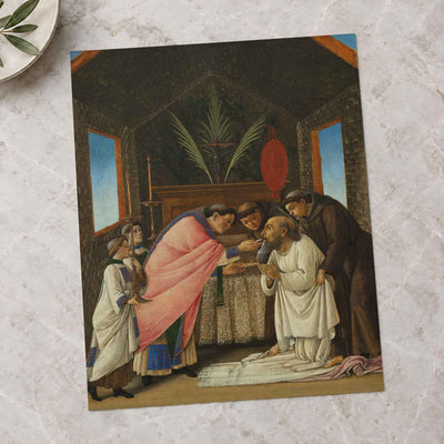 The Last Communion of Saint Jerome art print by Botticelli (Alessandro di Mariano Filipepi) (1490)