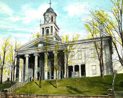 Lawrence County Court House, New Castle PA vintage print