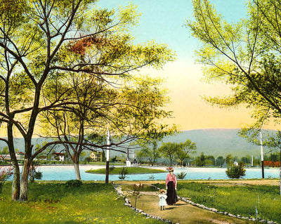 East Lake Park, Chattanooga, TN in 1908 vintage print