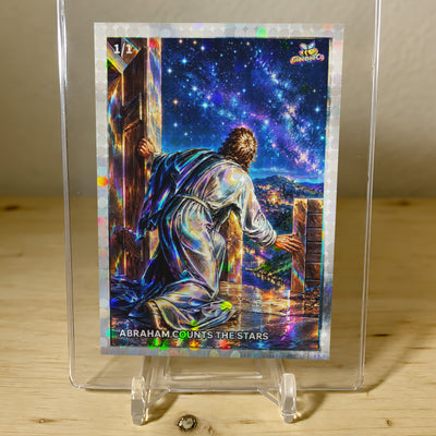 Abraham Counts the Stars Card Genesis 15:1-6 2026 GleeBeeCo Holo Dots 1/1