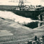 Freighter Launch at Superior WI Ship Yards vintage print