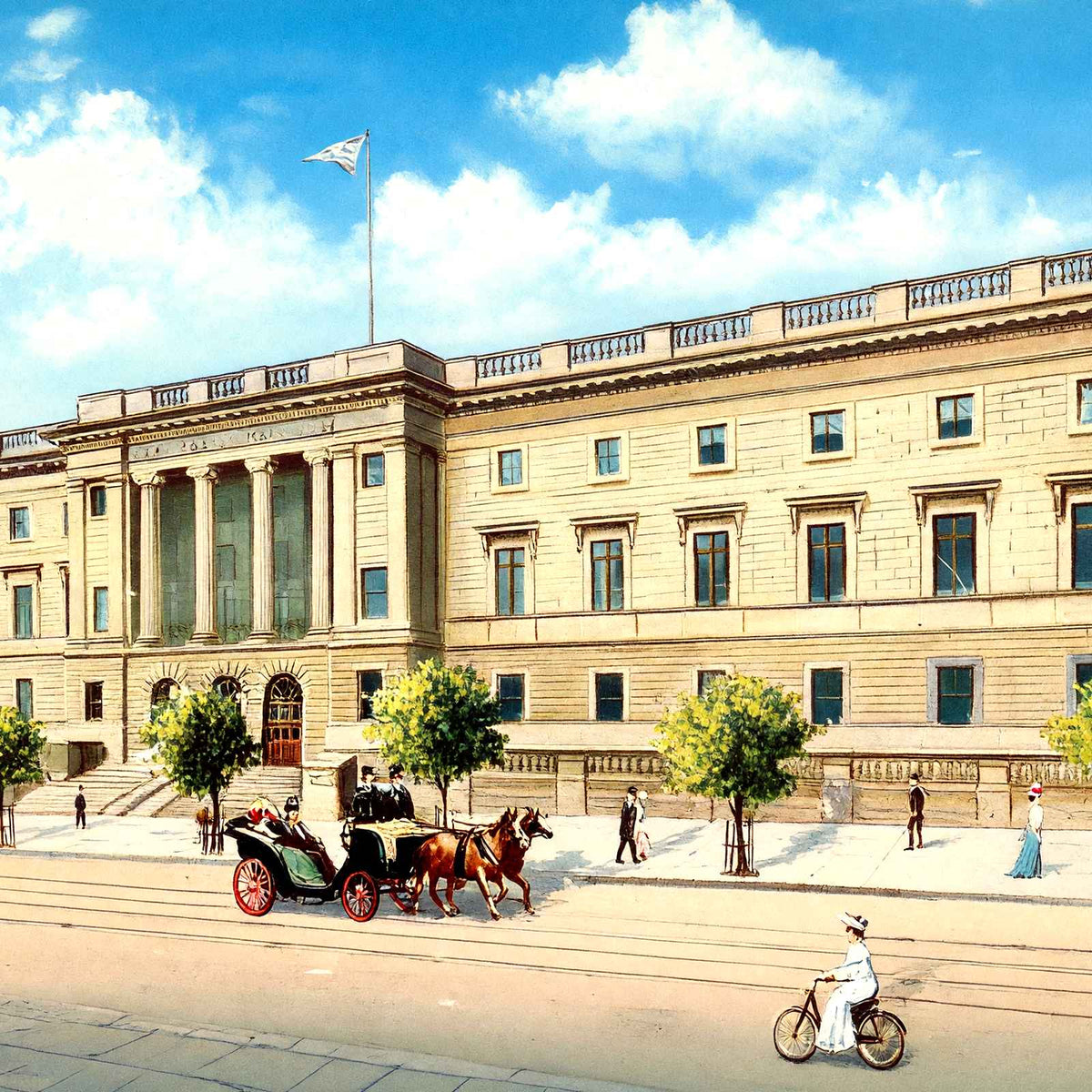 US Mint, Philadelphia PA in 1906 vintage print