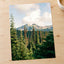 Forest and Mountains under a Cloudy Sky by Hans Photo Print Wall Decor