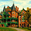 Baptist University for Women, Raleigh, NC art print