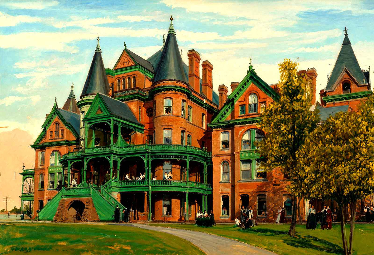 Baptist University for Women, Raleigh, NC art print