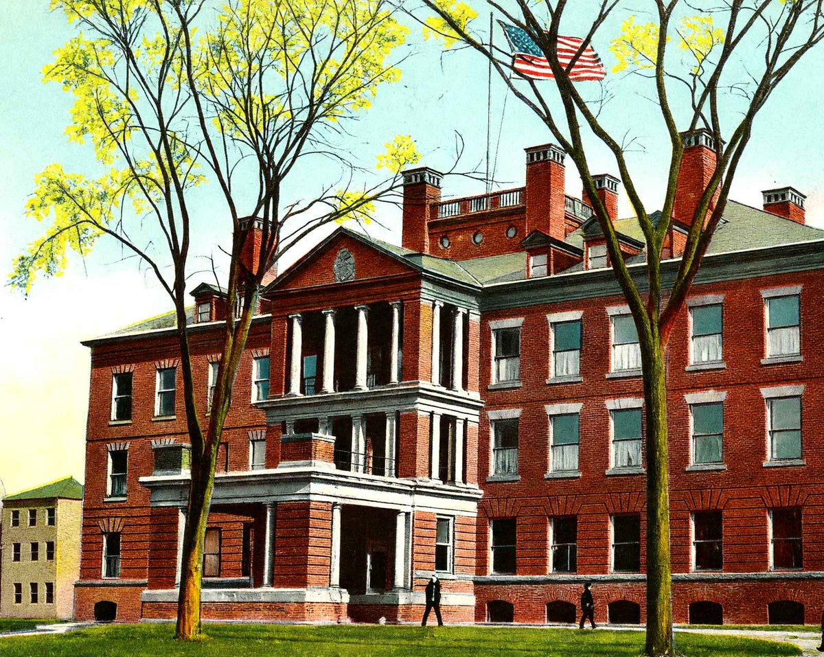 State Hospital, Harrisburg, PA 1907 vintage print