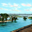 Tennessee River & Bridge, Knoxville, TN 1907 vintage print