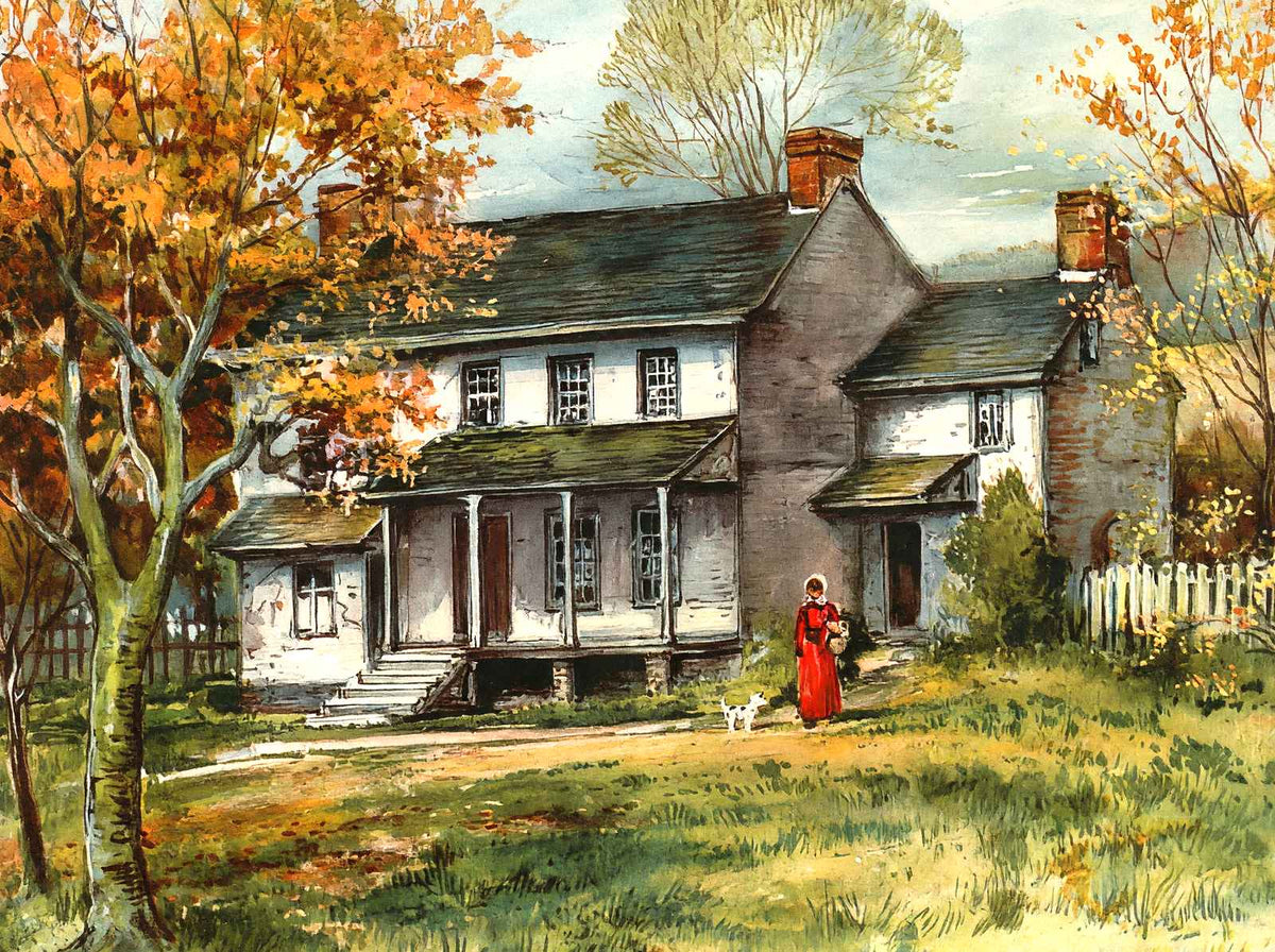Headquarters of Brig Lee & Stirling HQ (1907) vintage print