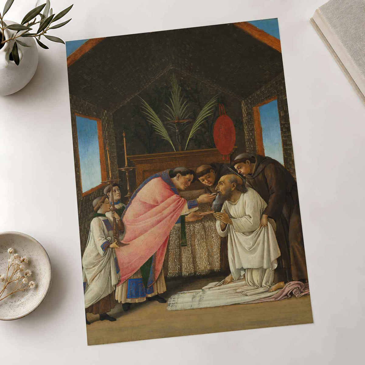 The Last Communion of Saint Jerome art print by Botticelli (Alessandro di Mariano Filipepi) (1490)
