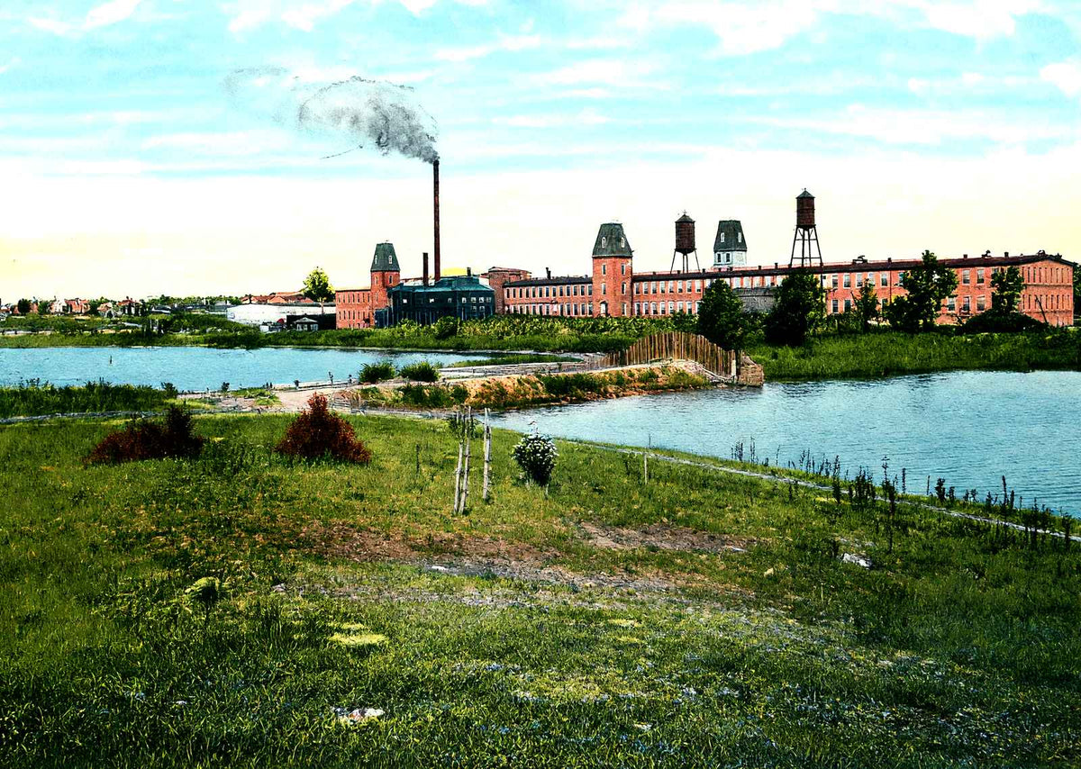 Proximity Mills, Greensboro, NC in 1906 vintage print