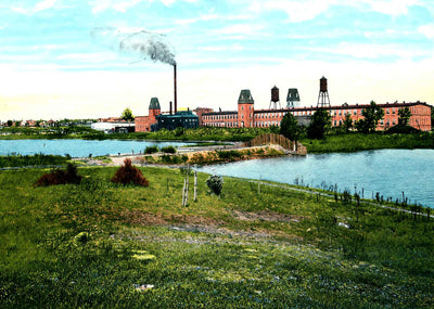 Proximity Mills, Greensboro, NC in 1906 vintage print