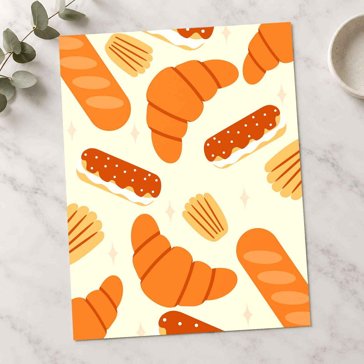 Breads and Pretzels by Doodis Creativelabs Art Print Wall Decor