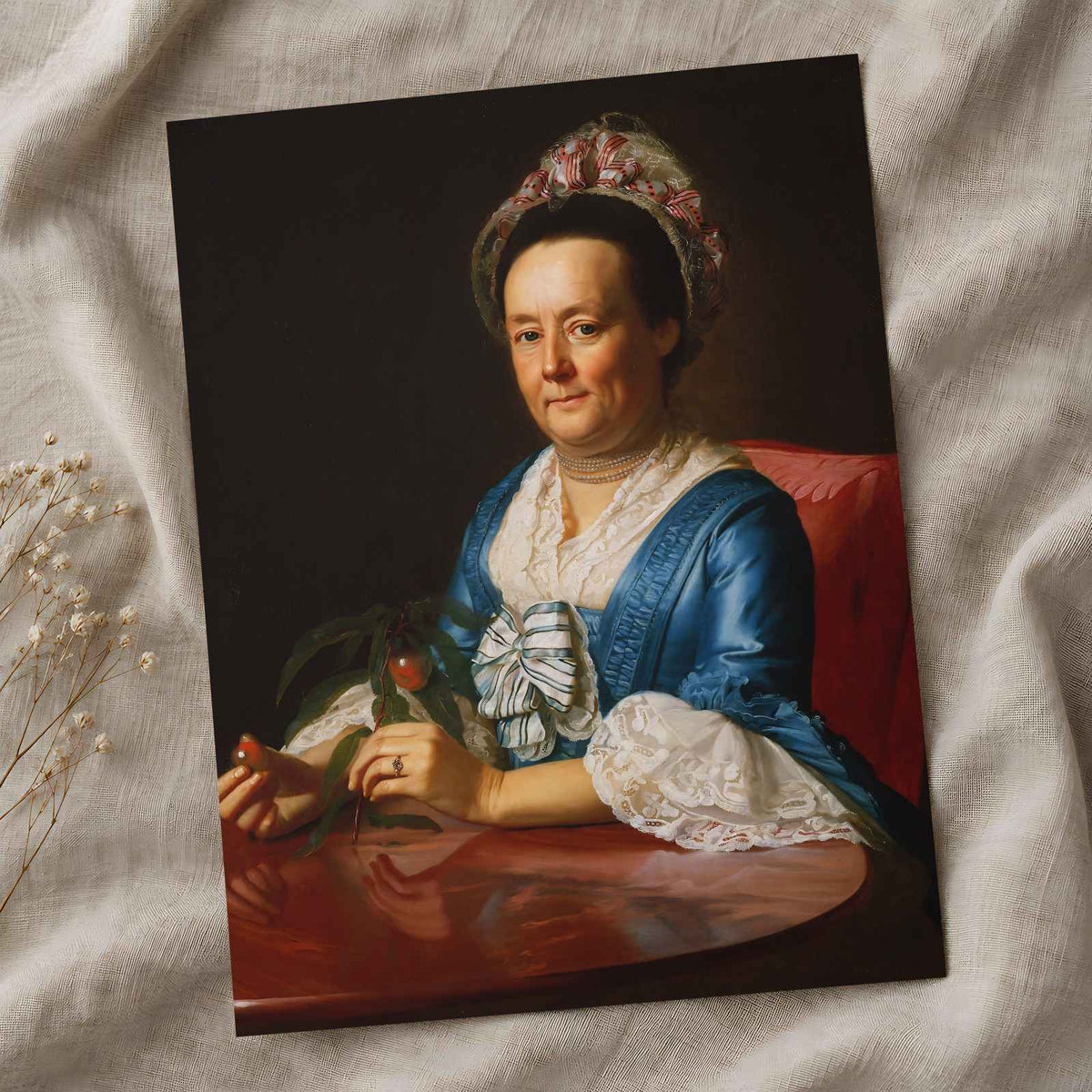 Mrs. John Winthrop fine art print by John Singleton Copley (1773)