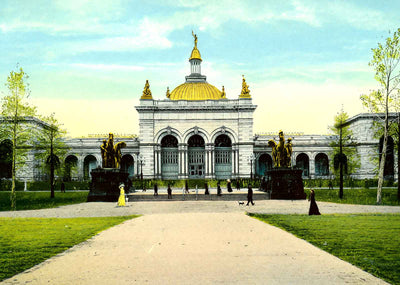 Memorial Hall Fairmount Park, Philadelphia PA vintage print