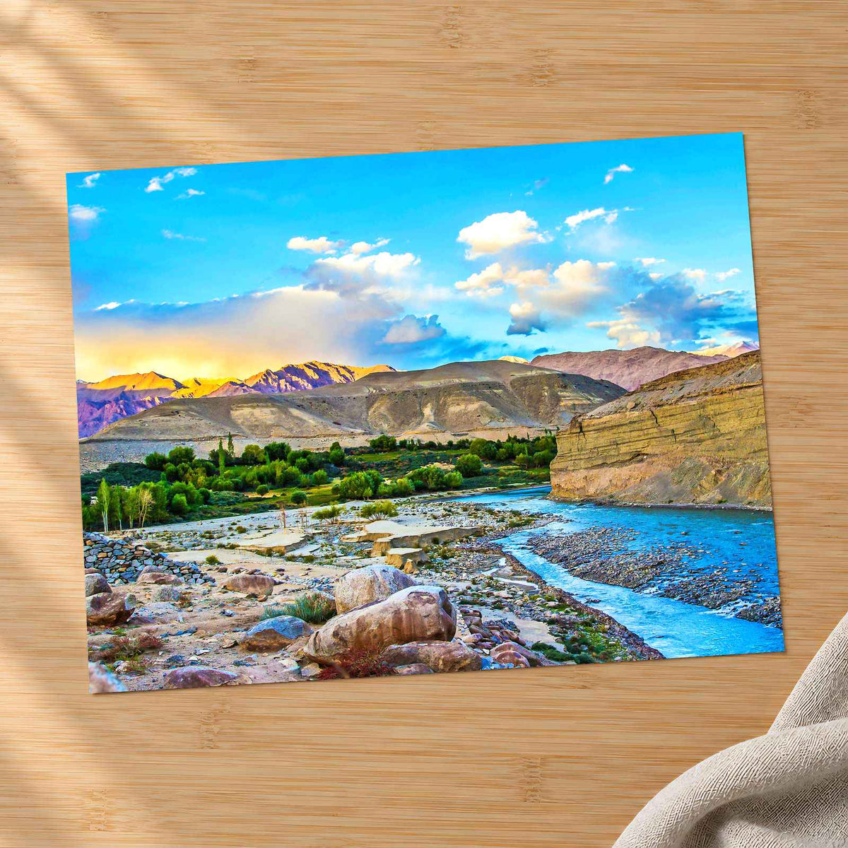 Indus River in Leh Valley, China Photo Print Wall Decor