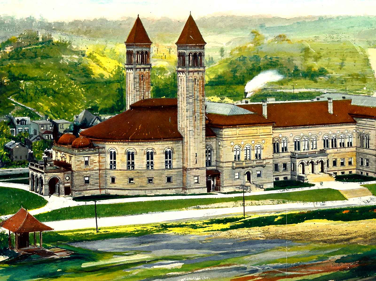 Carnegie Library Schenley Park, Pittsburgh PA art print