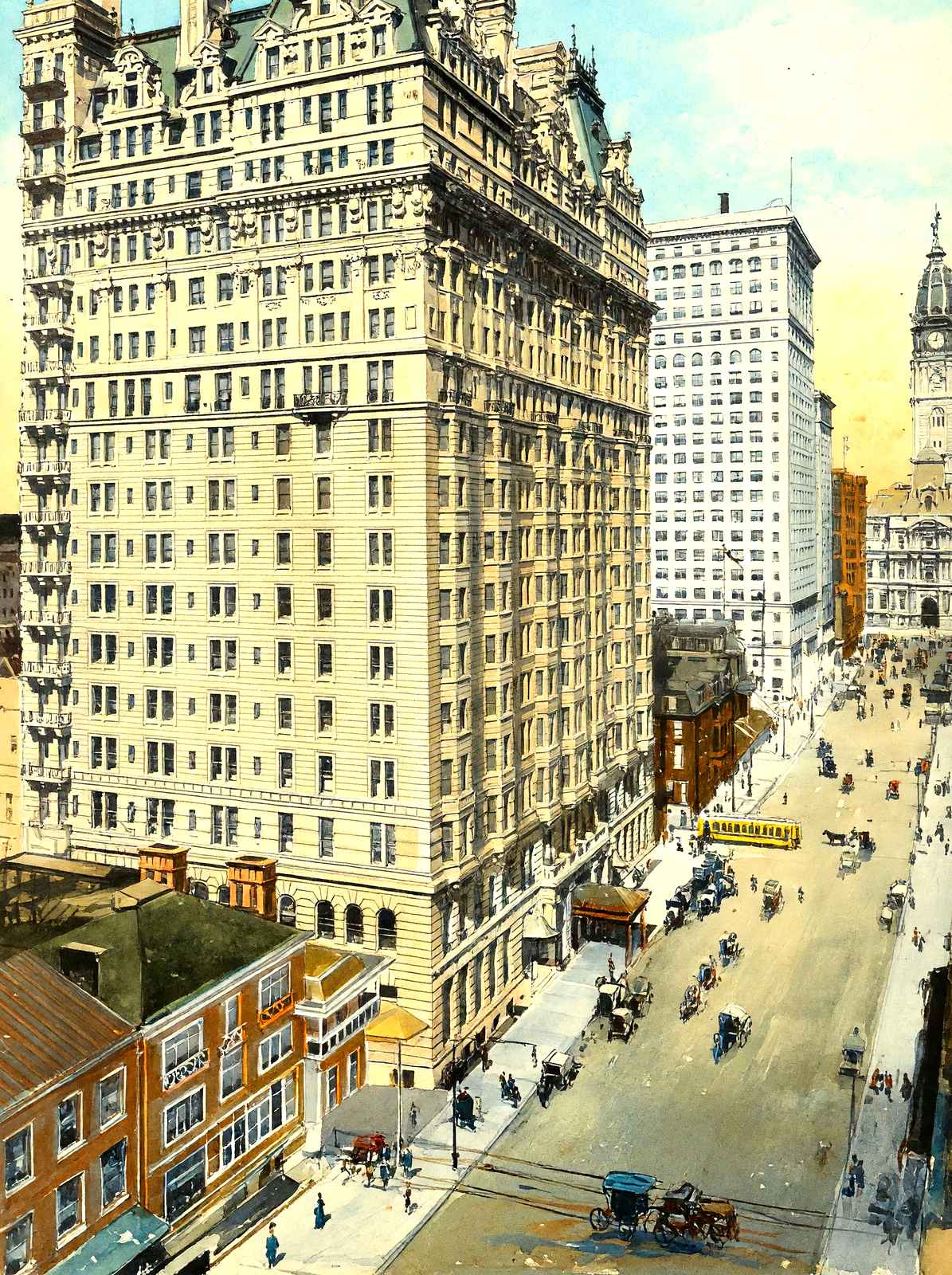 Hotel Bellevue Stratford, Philadelphia PA art print