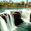 Passaic Falls, Paterson, NJ in 1905 vintage print