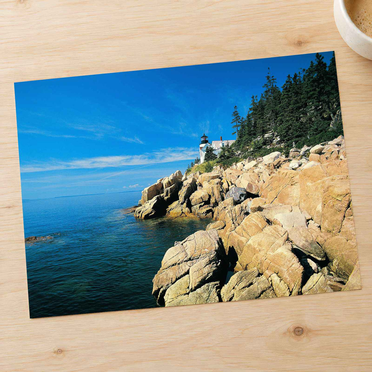 Acadia National Park Lighthouse in Maine Photo Print Wall Decor