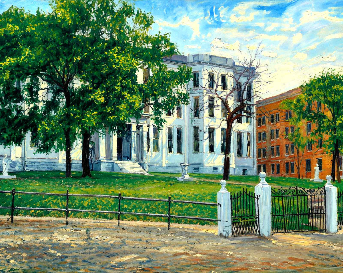 Belmont College North Front, Nashville, TN painting
