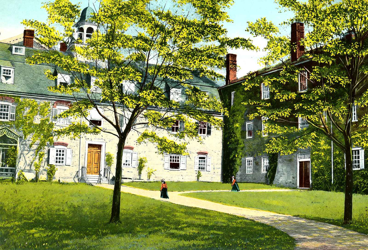First Ladies Seminary, Bethlehem, PA 1912 vintage print