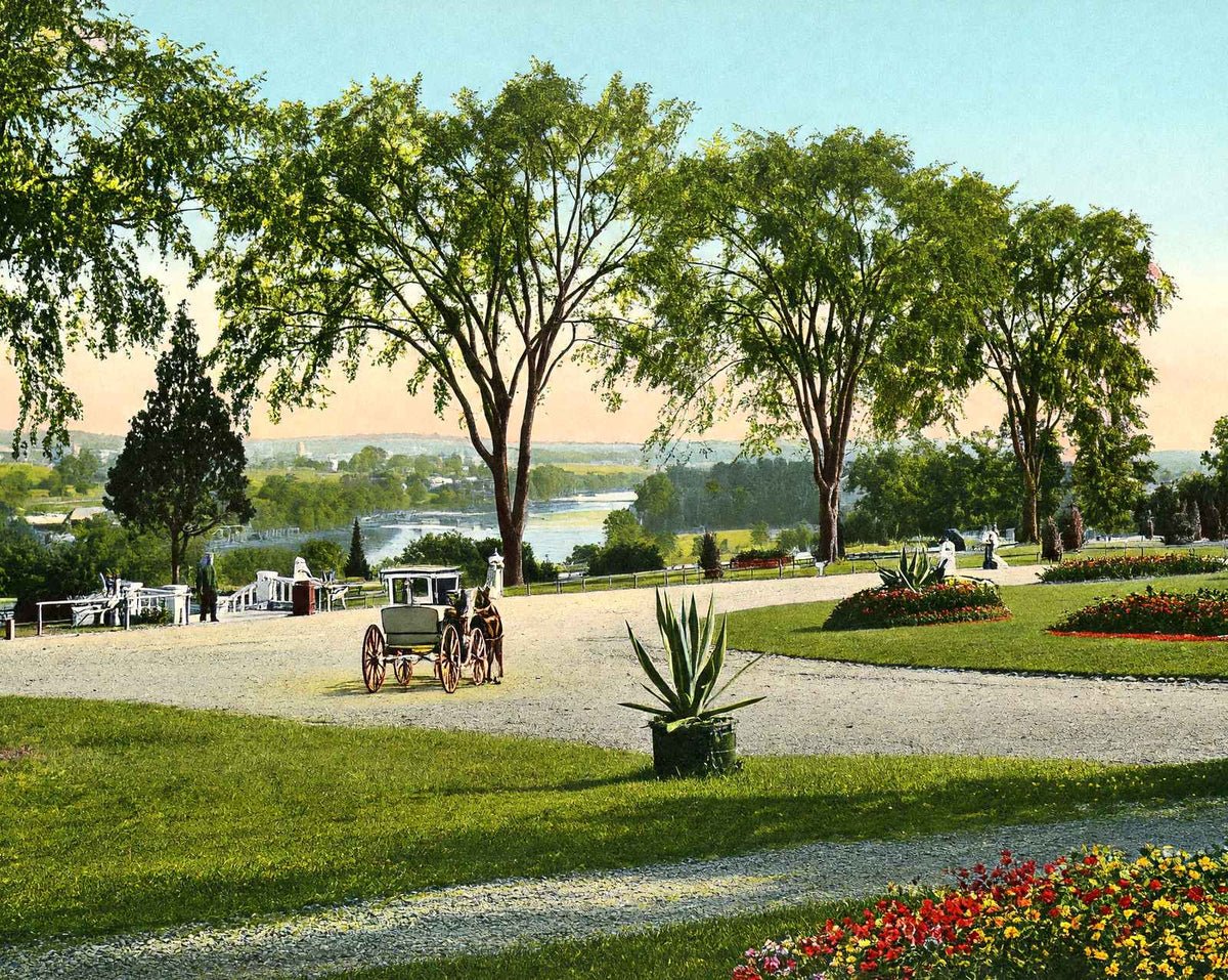 Esplanade at East Side Park, Paterson, NJ vintage print