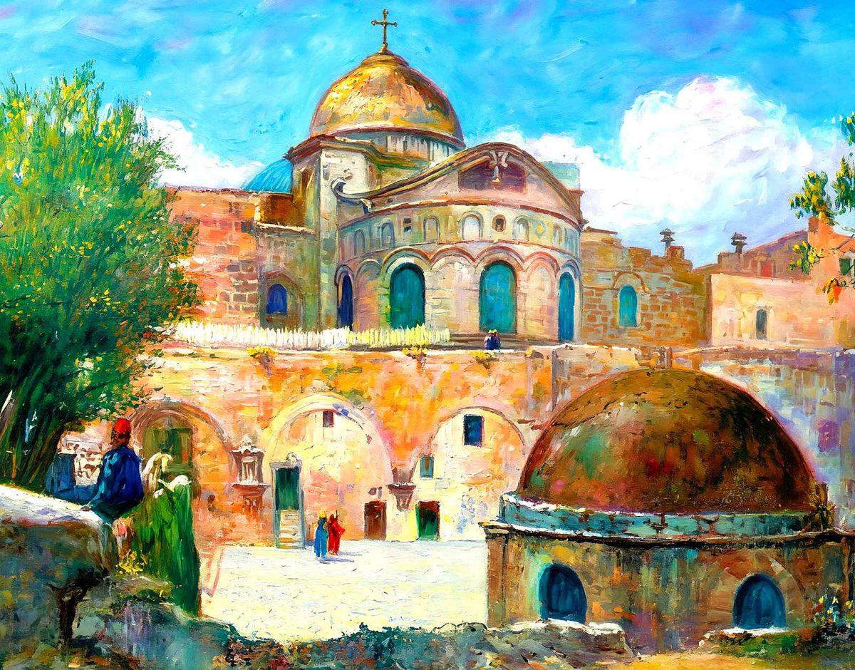 Church of the Holy Sepulchre, Jerusalem 1928 painting
