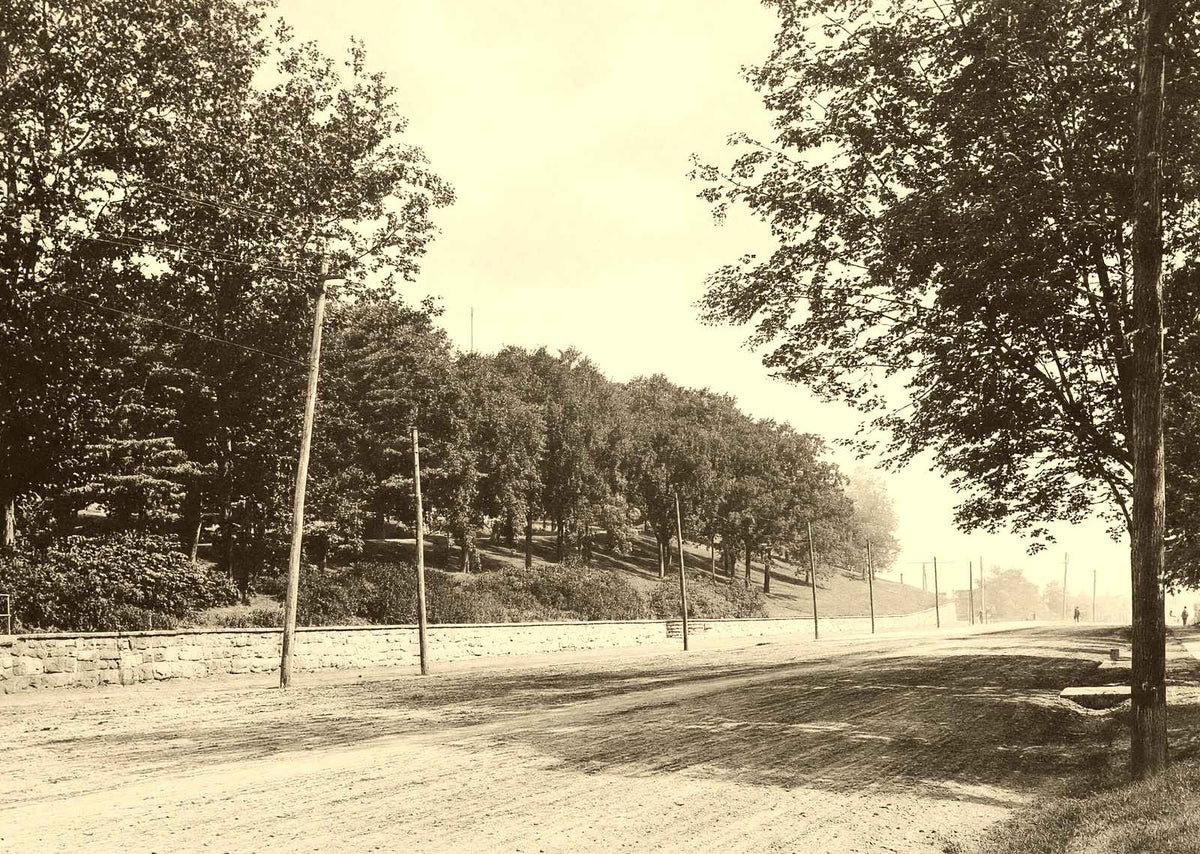 East High Street Pottstown PA in 1904 restored photo print