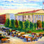 Market Day at Court Square, Nashville, TN art print