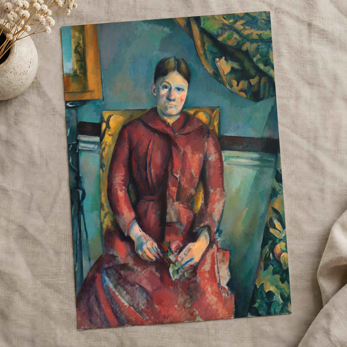 Madame Cézanne art print by Paul Cézanne (1888)
