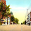 South Main Street, Bethlehem PA in 1912 vintage print