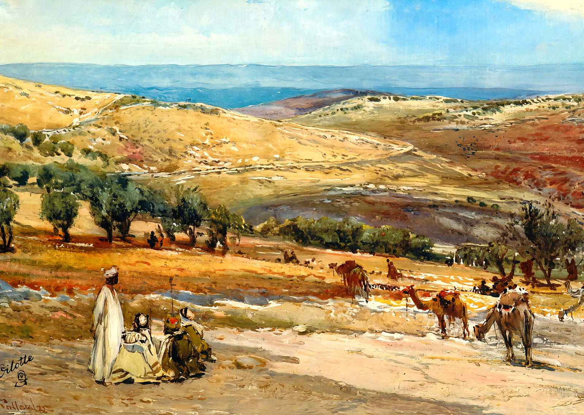 Road from Jerusalem to Bethany art print