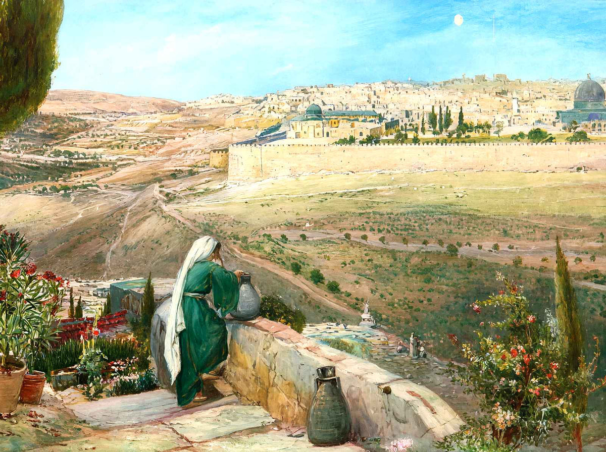Jerusalem from Mount of Olives in 1905 art print