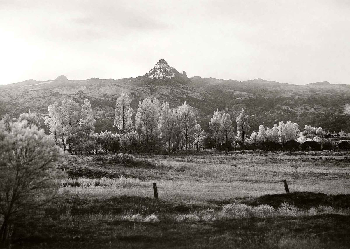 Mount Kenya from 40 Miles in 1937 restored photo print