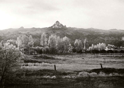 Mount Kenya from 40 Miles in 1937 restored photo print