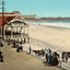 The Beach Atlantic City NJ in 1901 vintage print