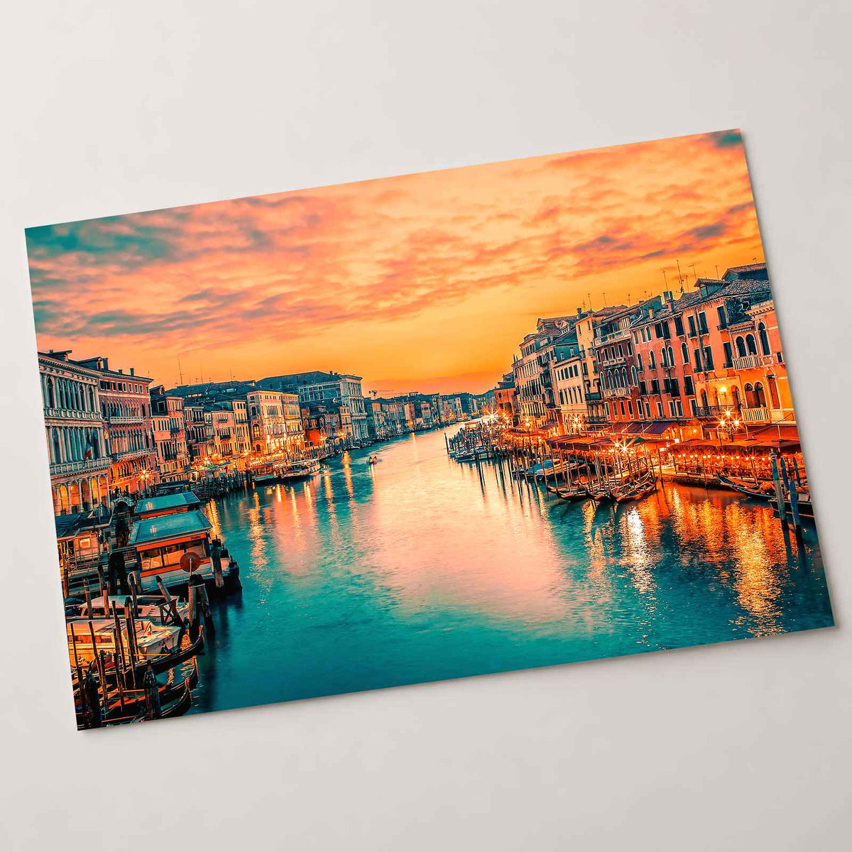 Grand Canal from Rialto Bridge, Venice, Italy Photo Print Wall Decor