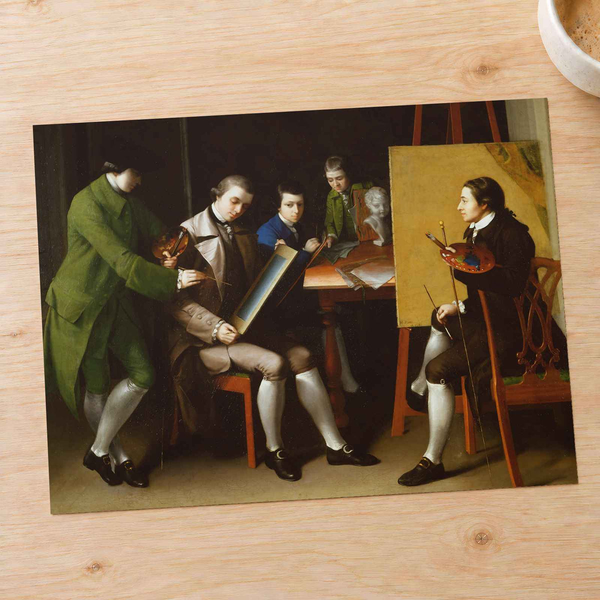 The American School art print by Matthew Pratt (1765)