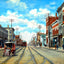 Main Street, Sheboygan, WI in 1907 art print