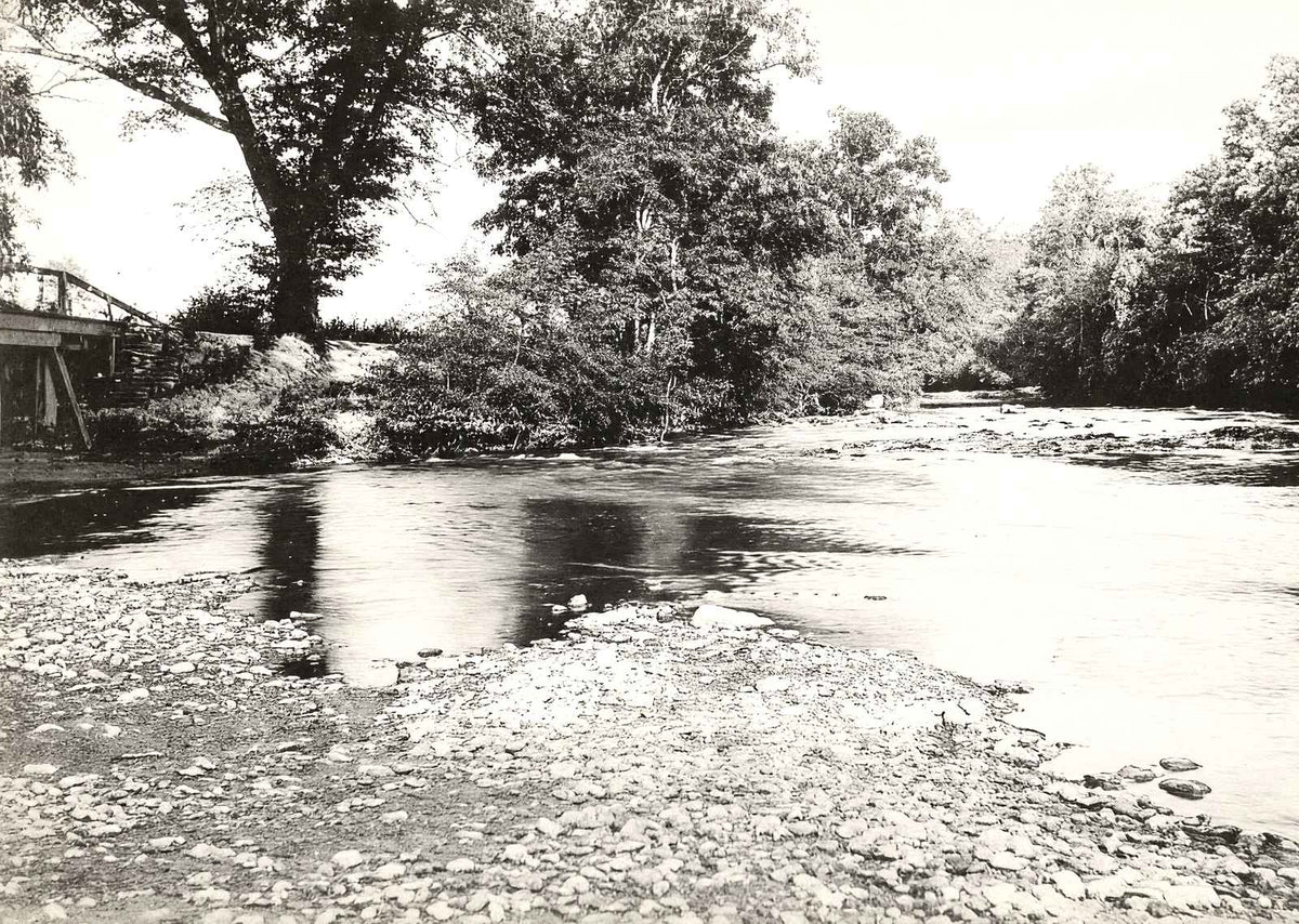 A Mountain Stream, Asheville NC in 1905 vintage print
