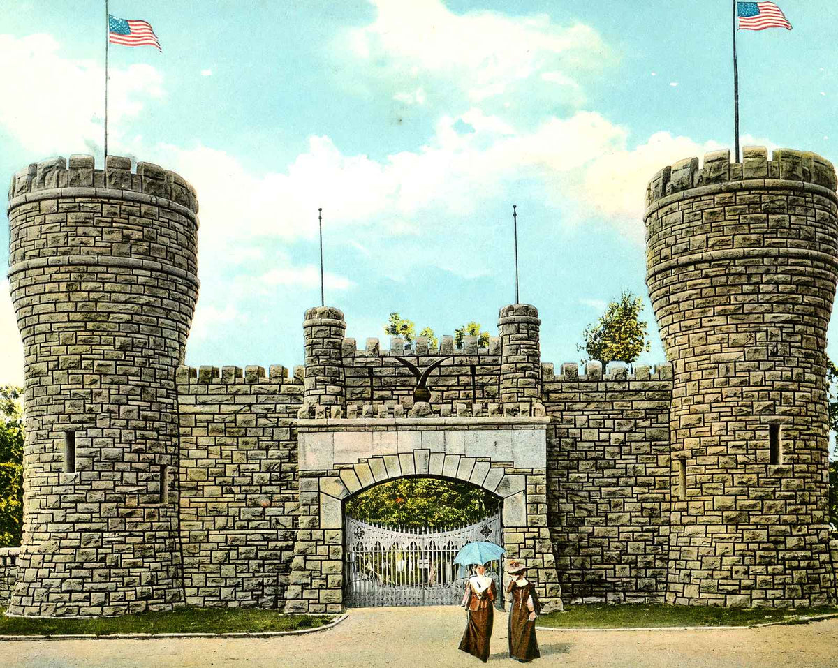 Point Park Entrance, Chattanooga, TN 1908 vintage print