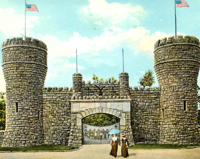 Point Park Entrance, Chattanooga, TN 1908 vintage print
