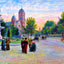 Fountain Square, Chattanooga, TN in 1905 art print