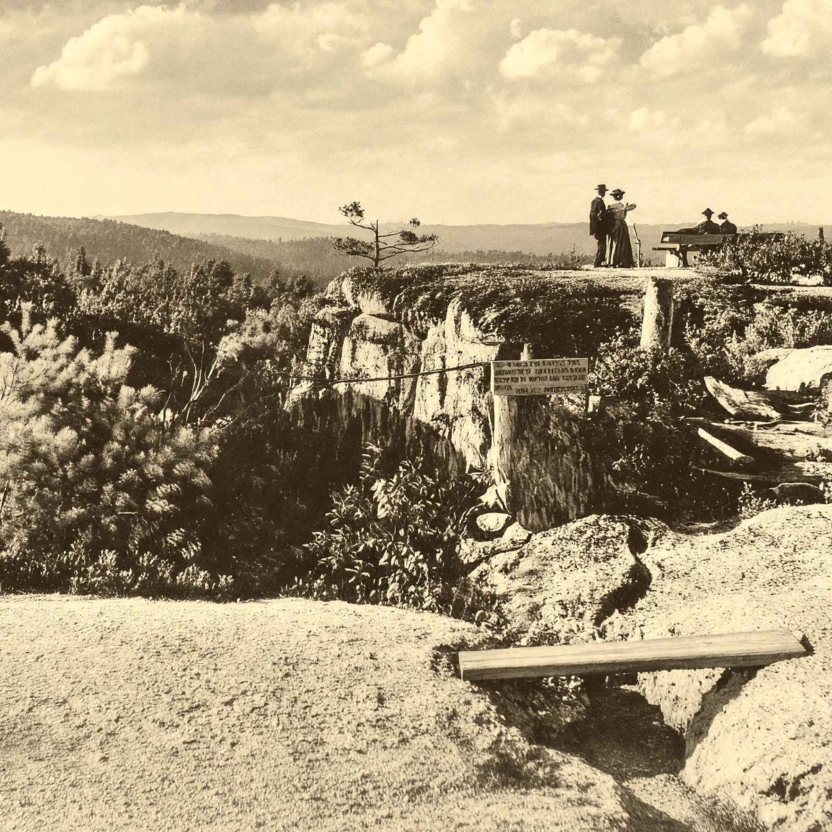 Rock City, Bradford, PA in 1904 restored photo print