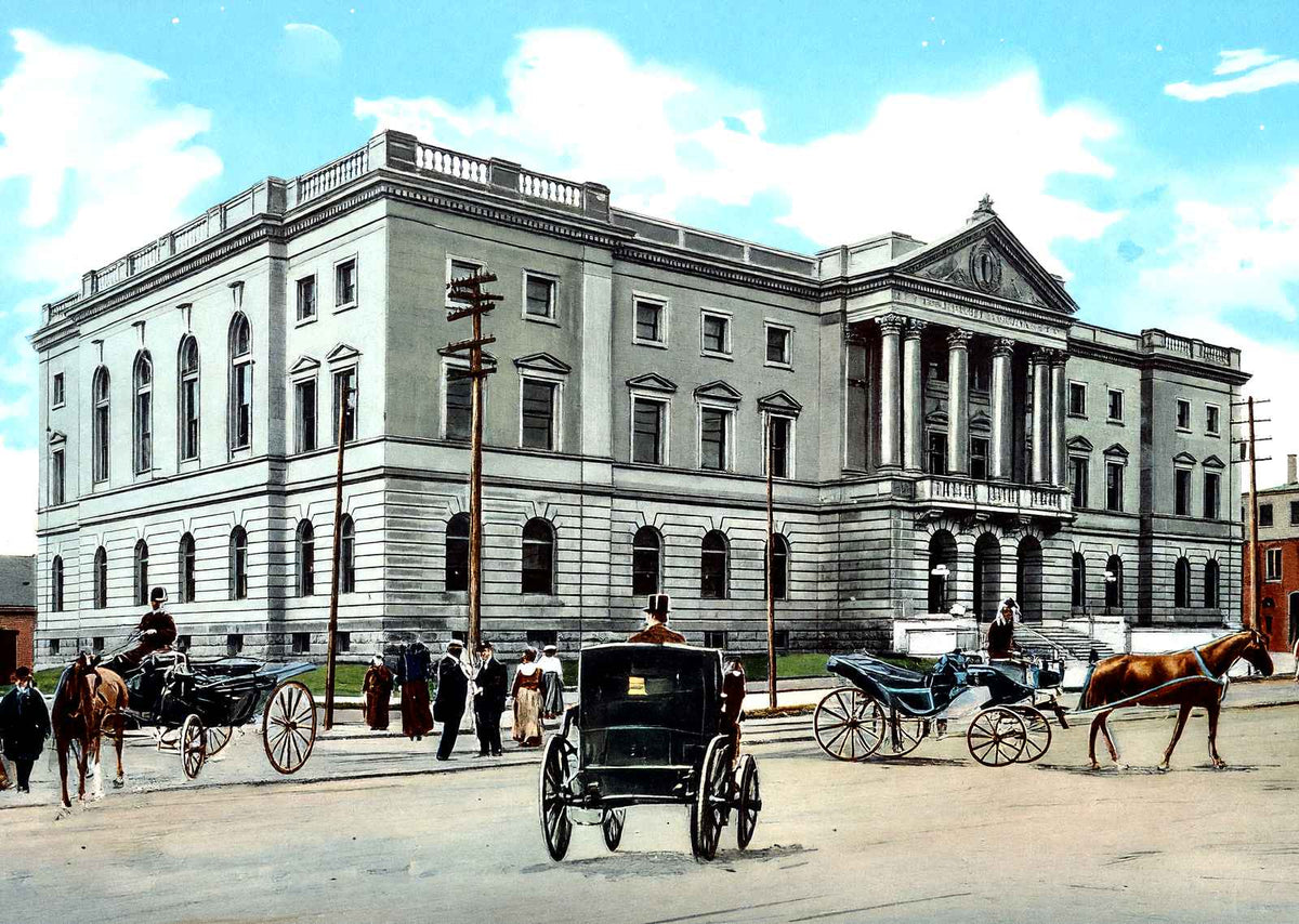 New Court House, Trenton, NJ in 1905 vintage print